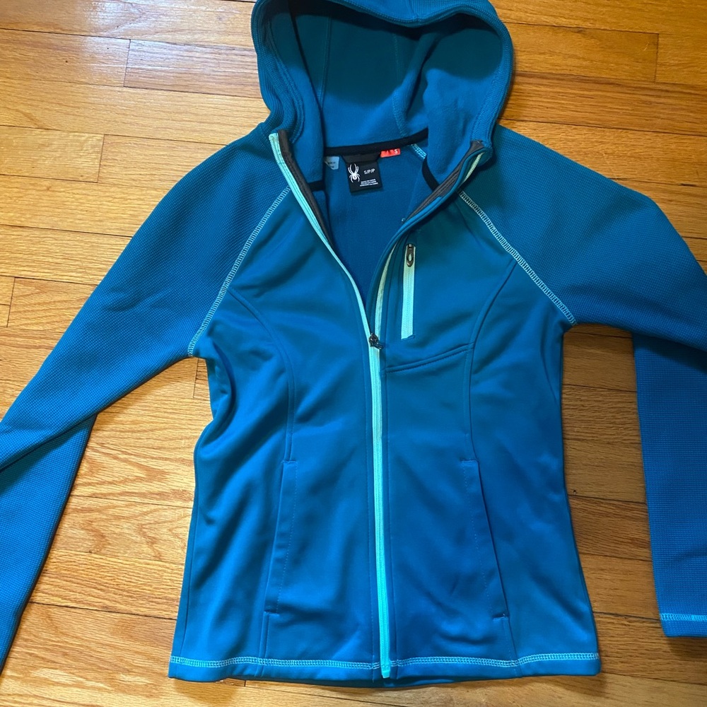 Spyder Teal Fleece Jacket